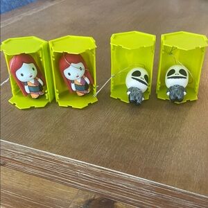 Nightmare Before Christmas Jack and Sally Mini Ornaments